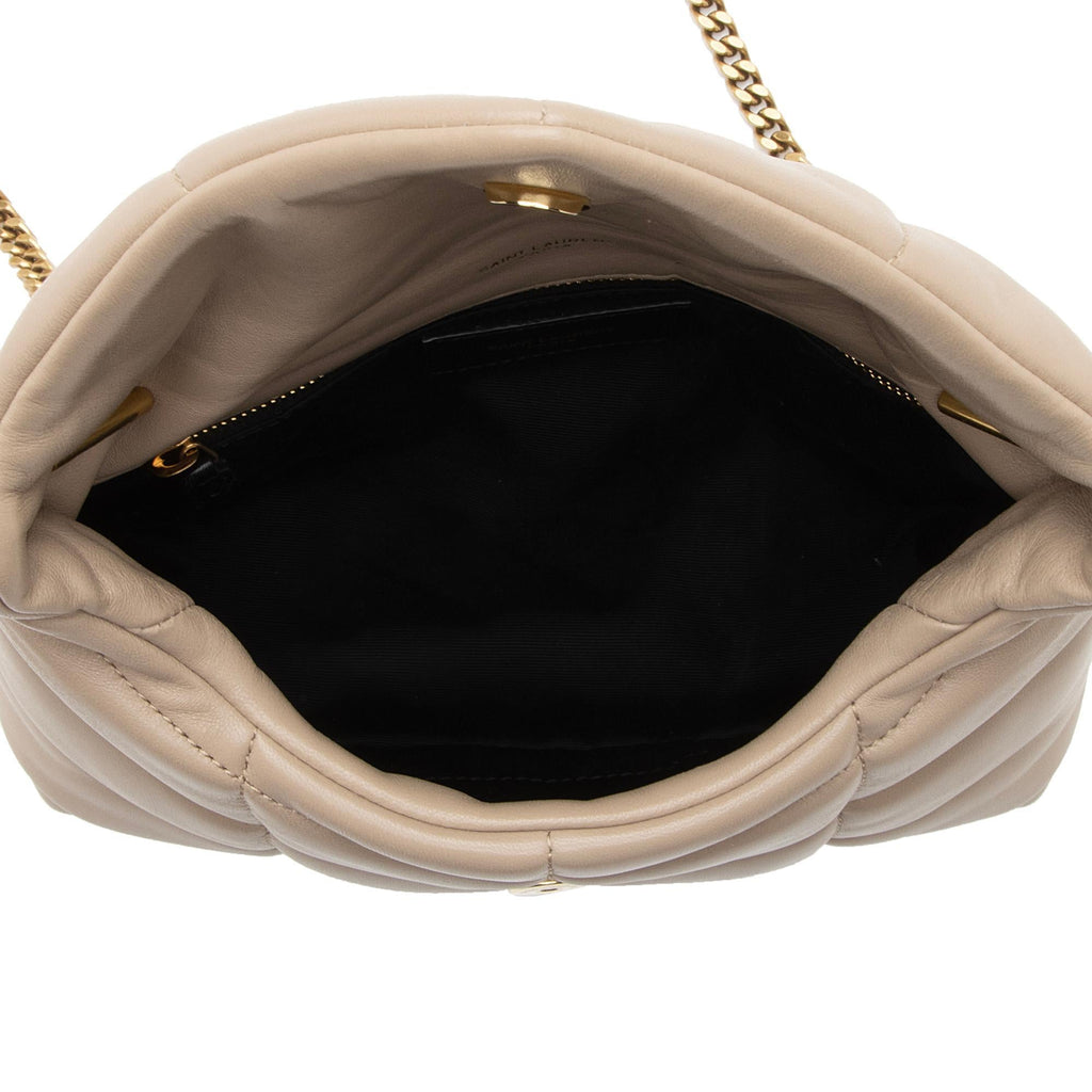 Saint Laurent Lambskin Monogram Puffer LouLou Toy Shoulder Bag (SHF-ijFzie)