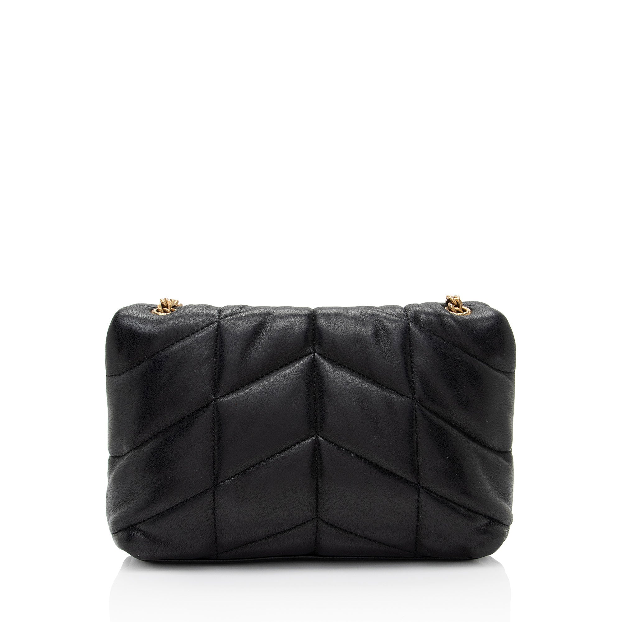 Saint Laurent Lambskin Monogram Puffer LouLou Toy Shoulder Bag
