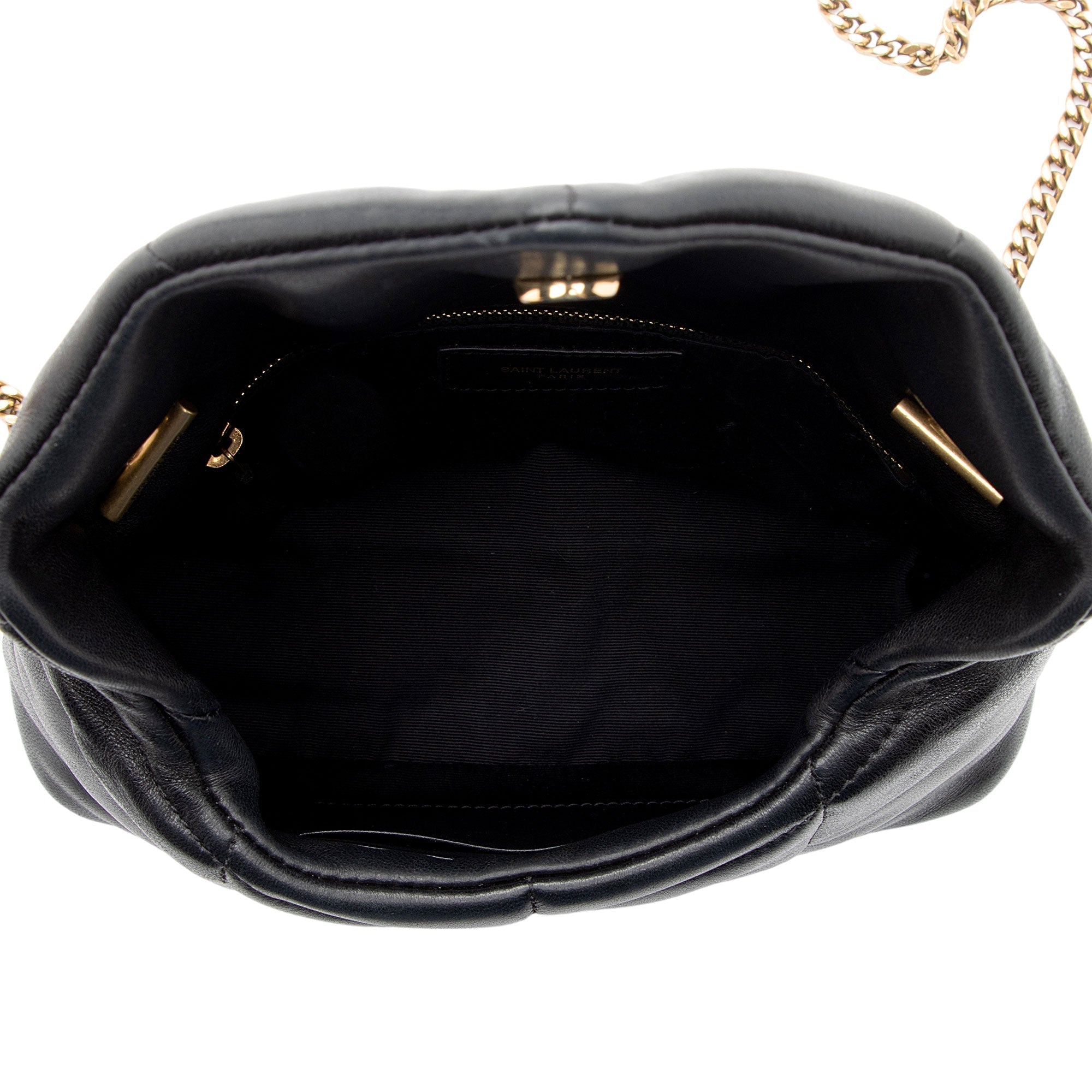 Saint Laurent Lambskin Monogram Puffer LouLou Toy Shoulder Bag