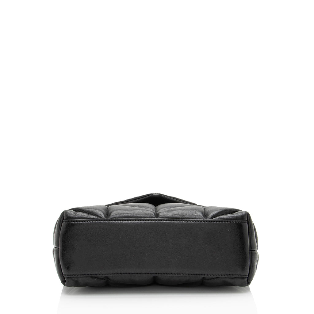 Saint Laurent Lambskin Monogram Puffer LouLou Toy Shoulder Bag