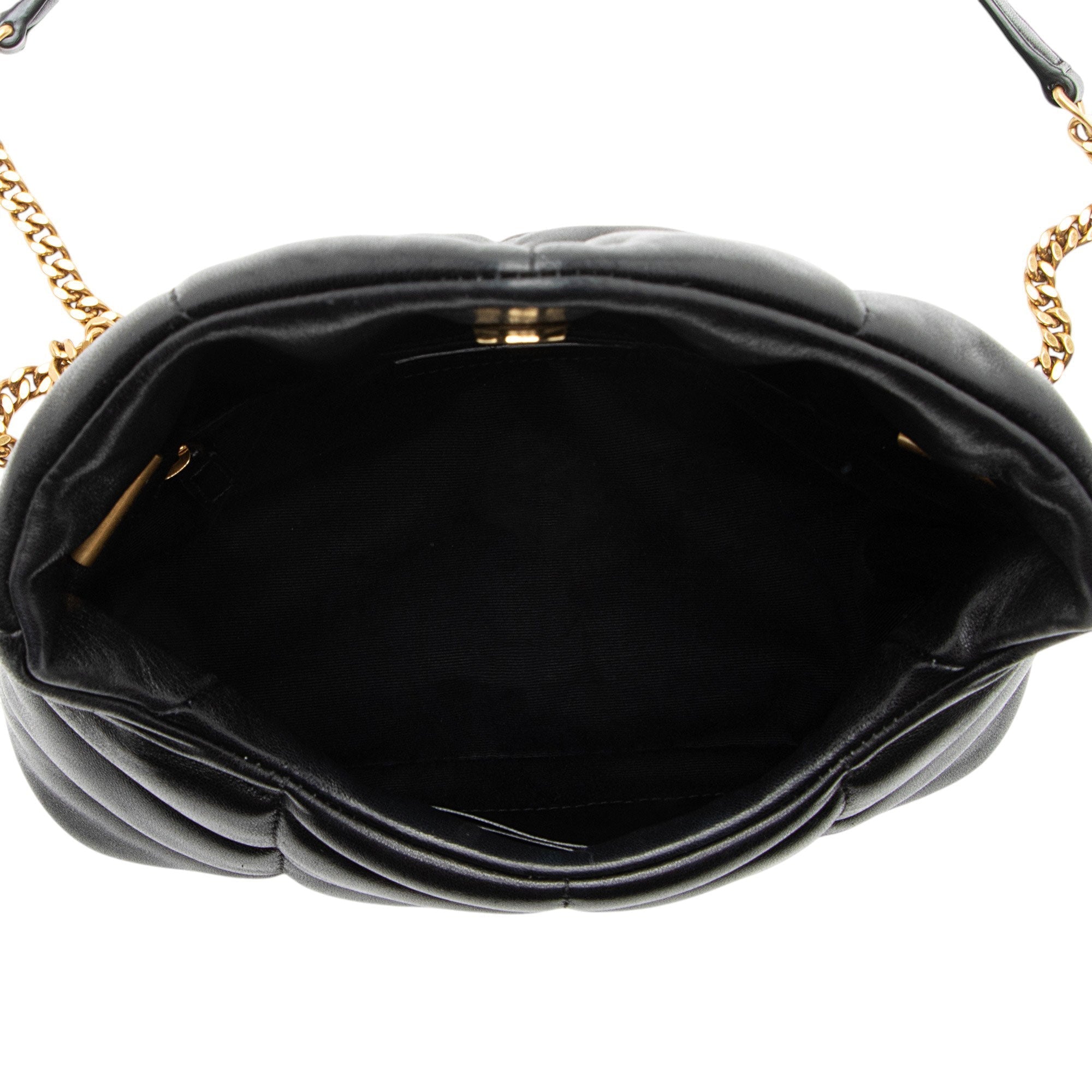 Saint Laurent Lambskin Monogram Puffer LouLou Toy Shoulder Bag