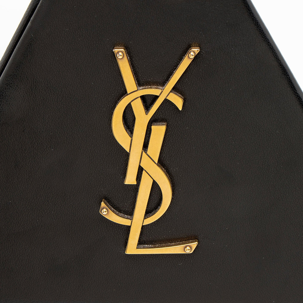 Saint Laurent Lambskin Monogram Pyramid Clutch