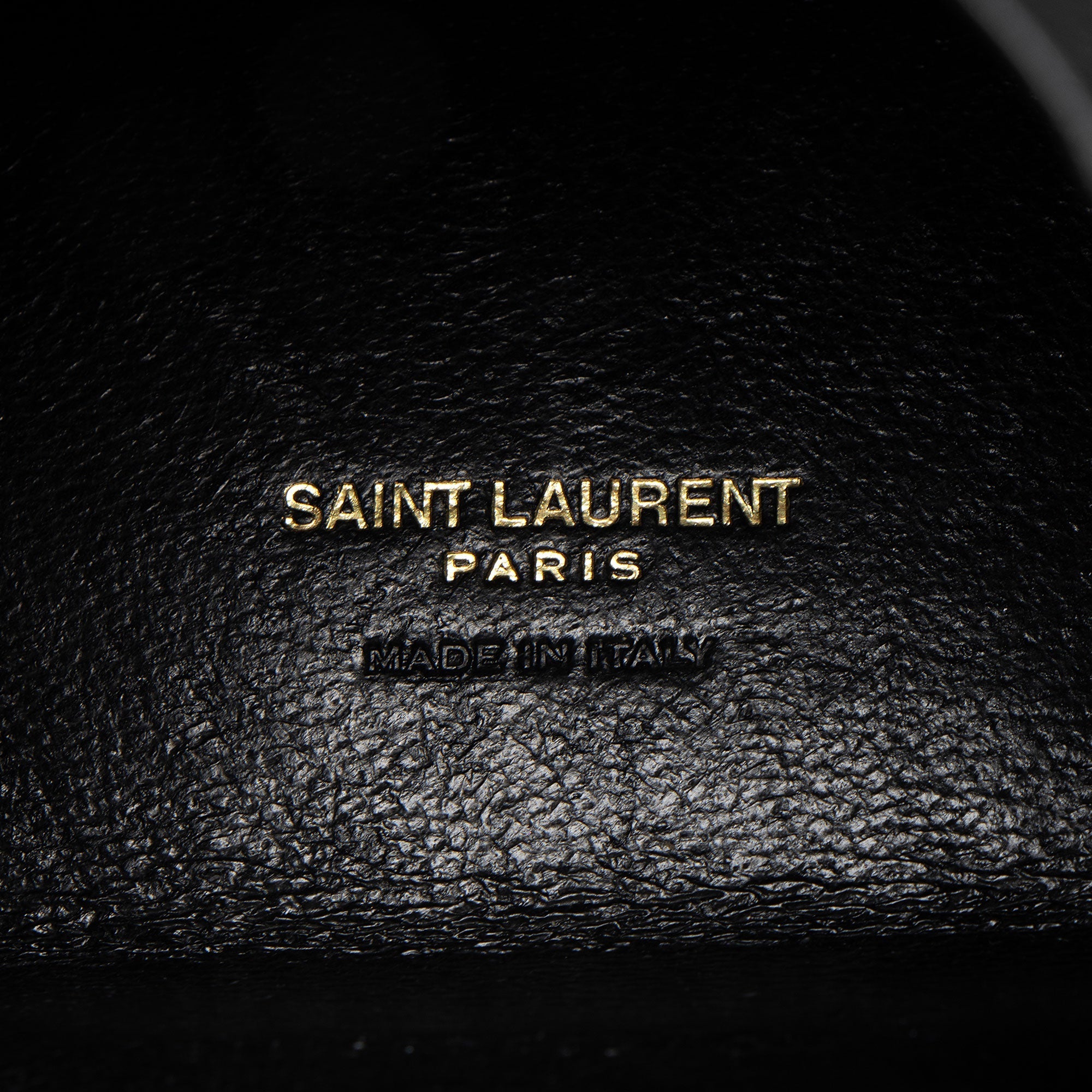 Saint Laurent Lambskin Monogram Pyramid Clutch
