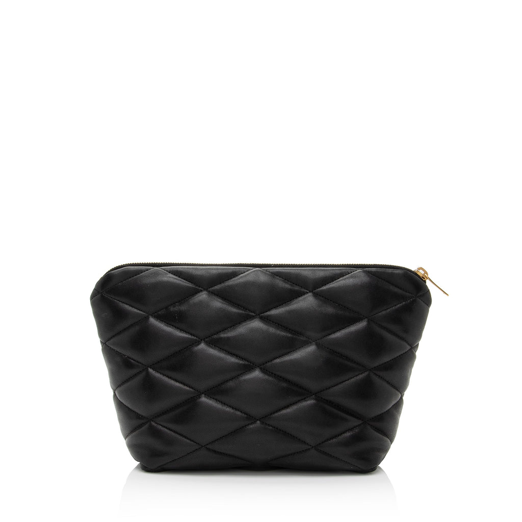 Saint Laurent Lambskin Monogram Sade Pouch (SHF-2kkXSR)