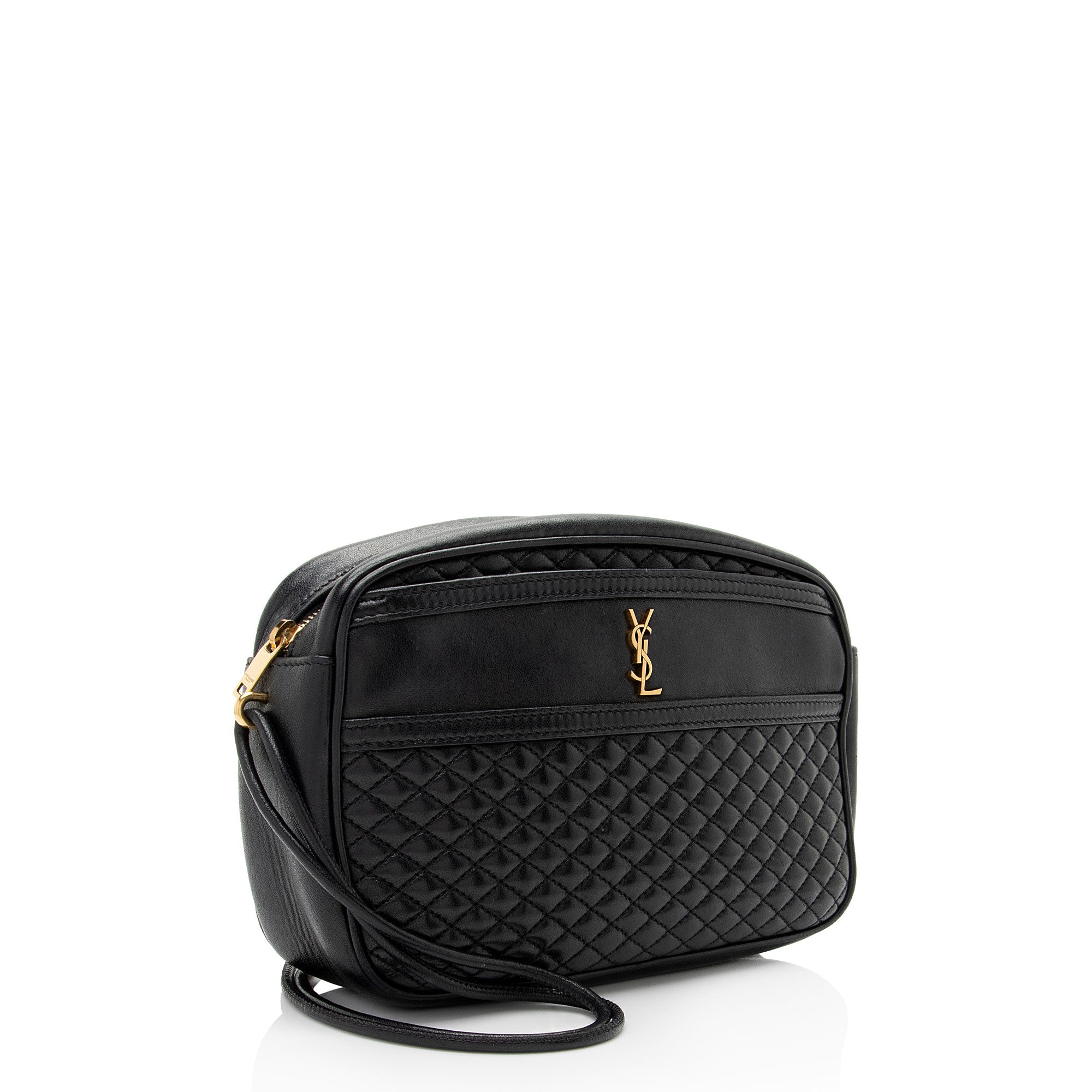 Saint Laurent Lambskin Monogram Victoire Camera Bag (SHF-0P9i8L)