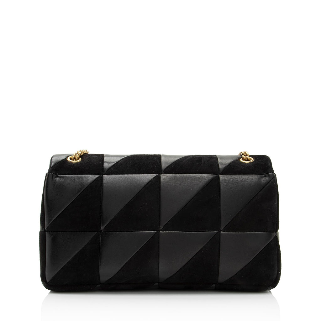 Saint Laurent Lambskin Suede Monogram Jamie Chain Medium Shoulder Bag (SHF-YBudYx)