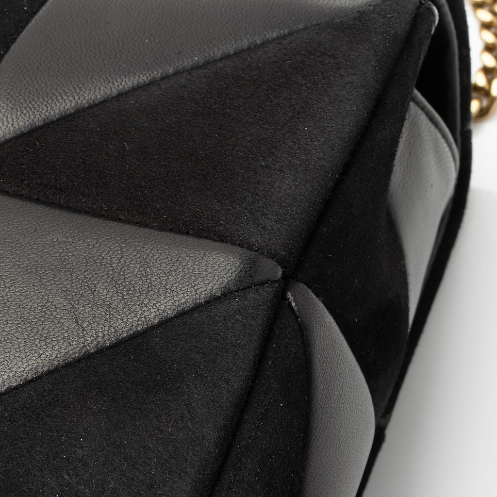 Saint Laurent Lambskin Suede Monogram Jamie Chain Medium Shoulder Bag (SHF-YBudYx)
