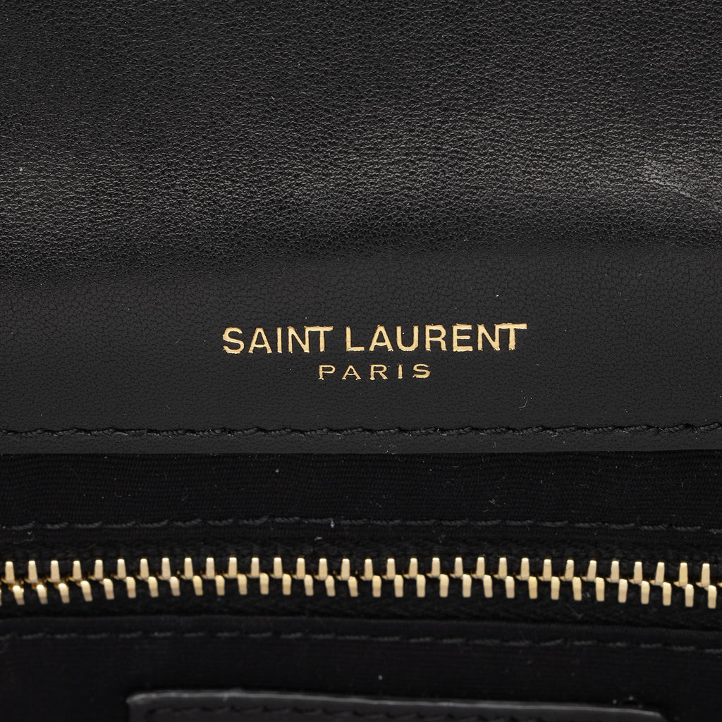 Saint Laurent Lambskin Suede Monogram Jamie Chain Medium Shoulder Bag (SHF-YBudYx)