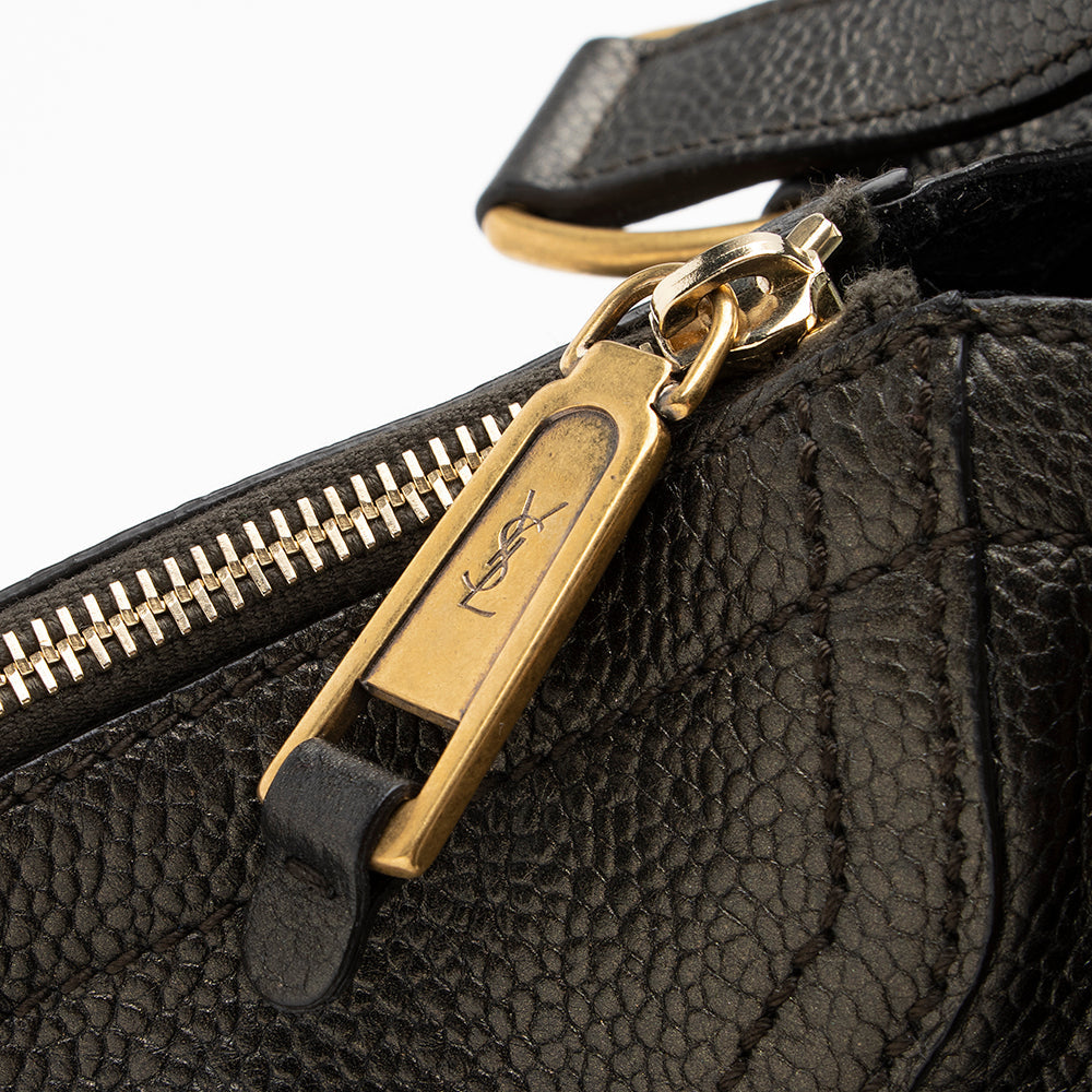Saint Laurent Leather Downtown Small Tote - FINAL SALE (SHF-13914)