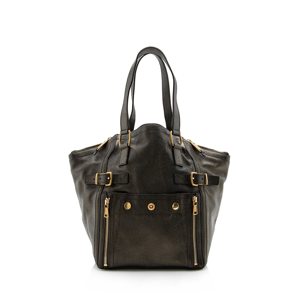 Saint Laurent Leather Downtown Small Tote - FINAL SALE (SHF-13914)