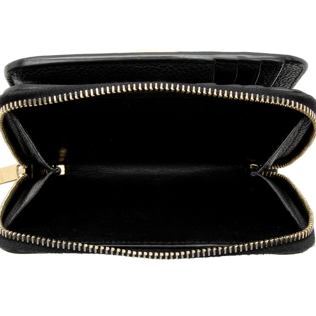 Saint Laurent Leather Monogram Compact Bi-Fold Wallet (SHF-EywM9H)