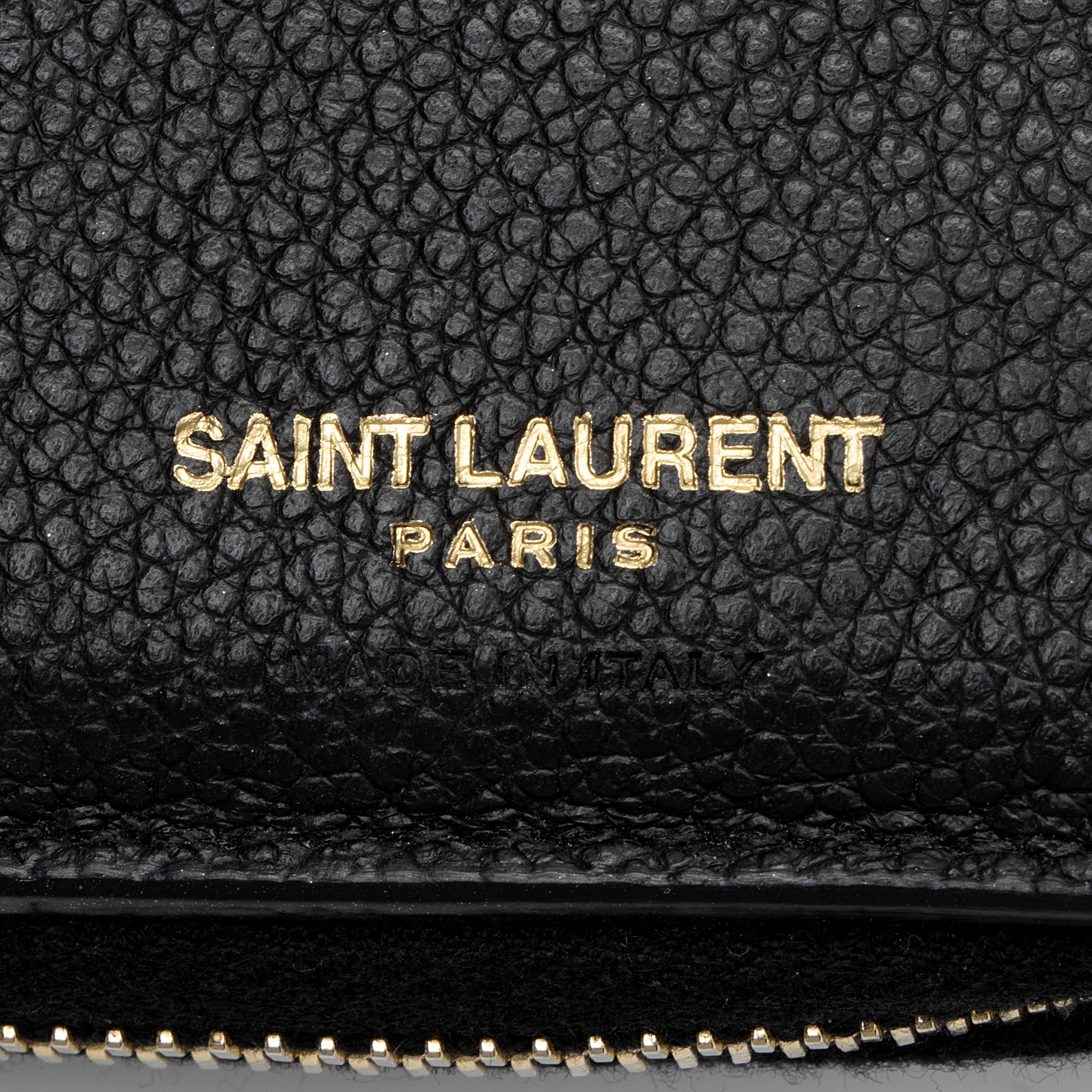 Saint Laurent Leather Monogram Compact Bi-Fold Wallet (SHF-EywM9H)