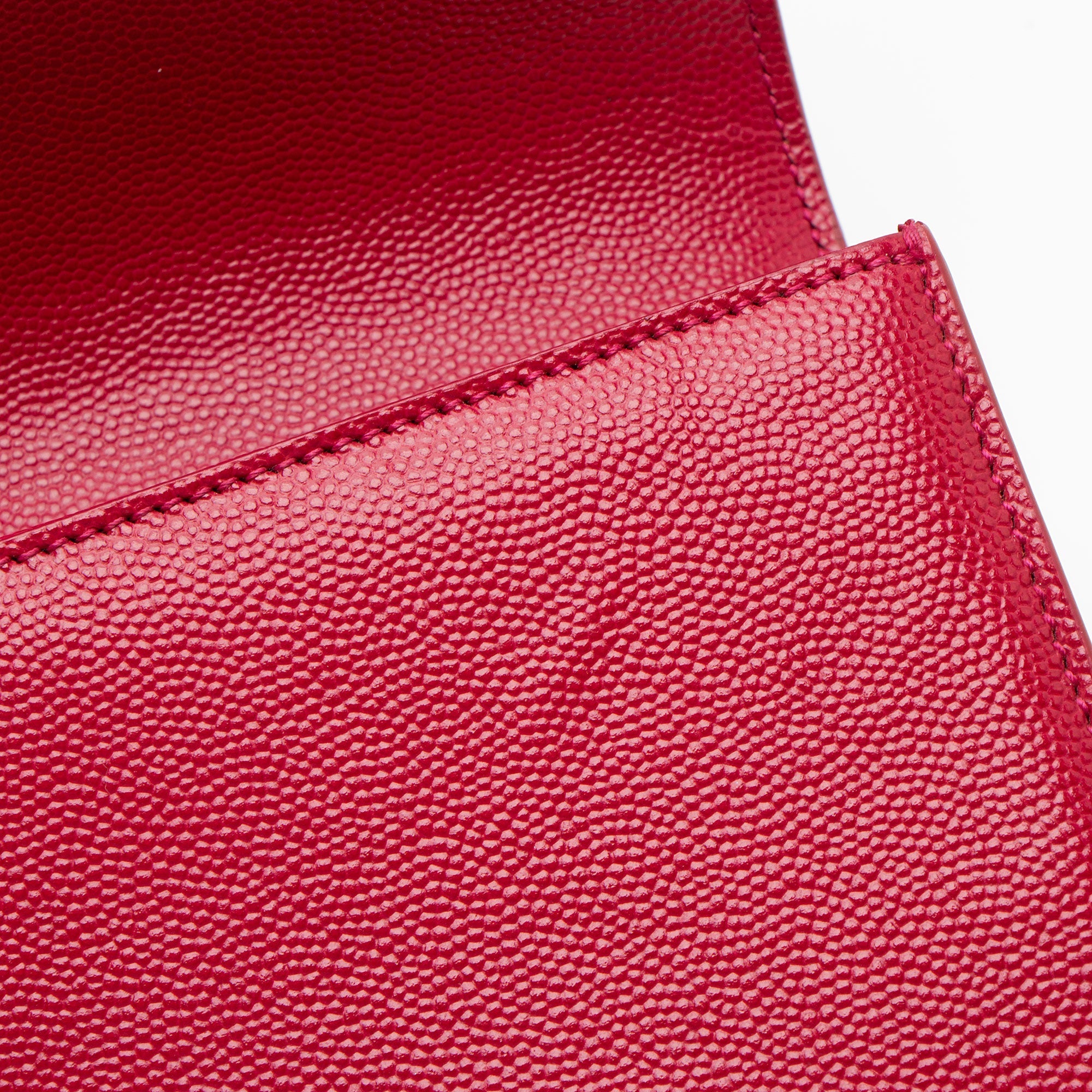 Saint Laurent Grain de Poudre Monogram Kate Clutch