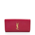 Saint Laurent Grain de Poudre Monogram Kate Clutch