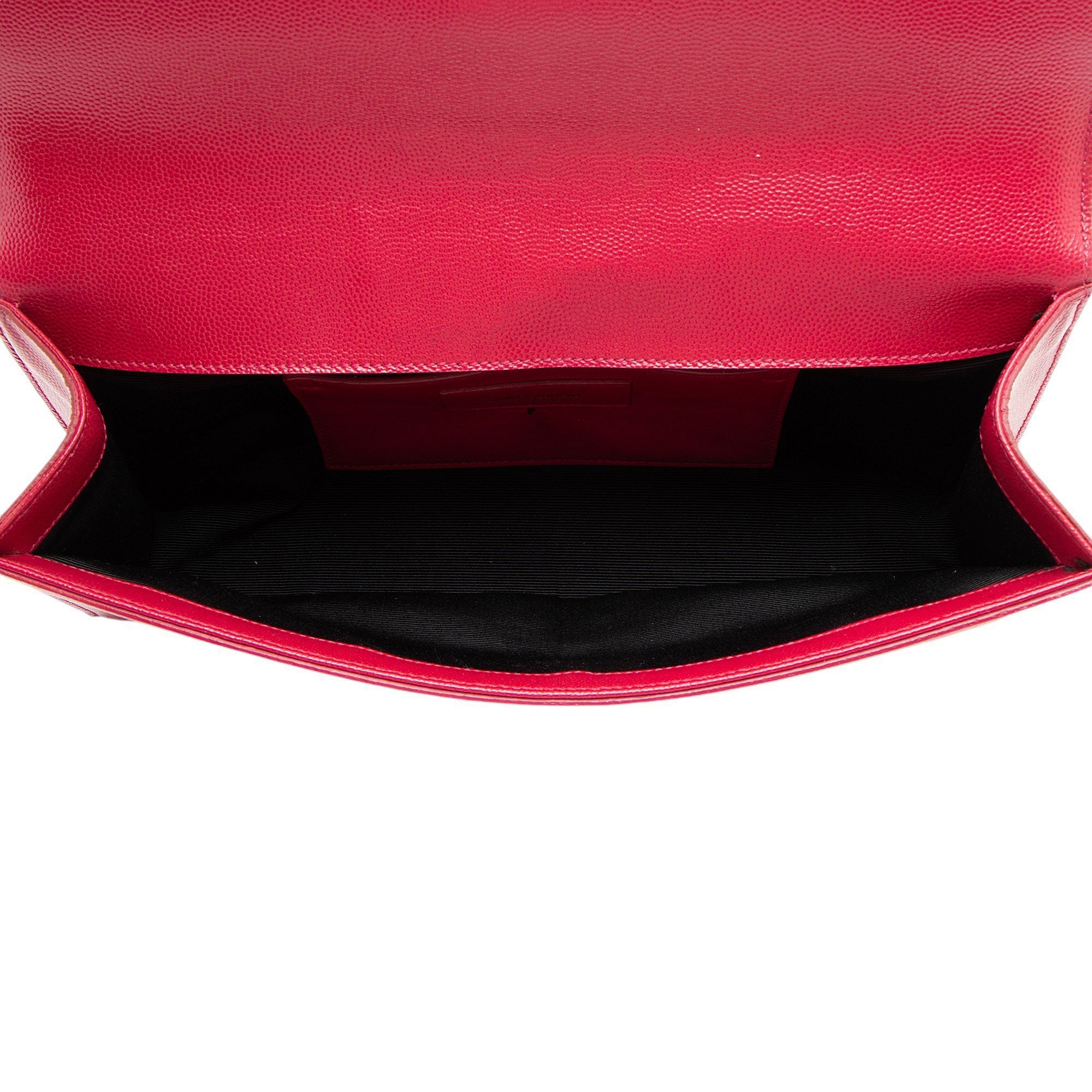 Saint Laurent Grain de Poudre Monogram Kate Clutch