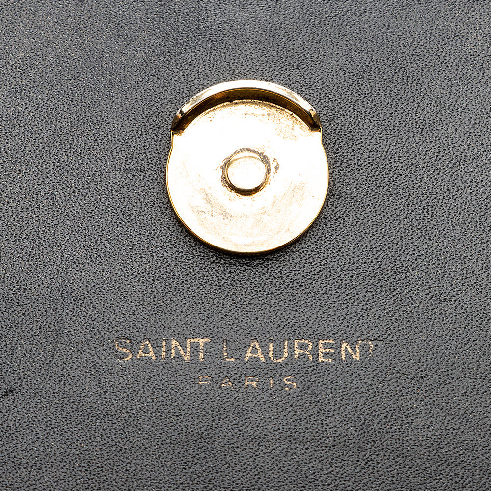 Saint Laurent Leather Monogram Kate Tassel Medium Shoulder Bag - FINAL SALE (SHF-18858)
