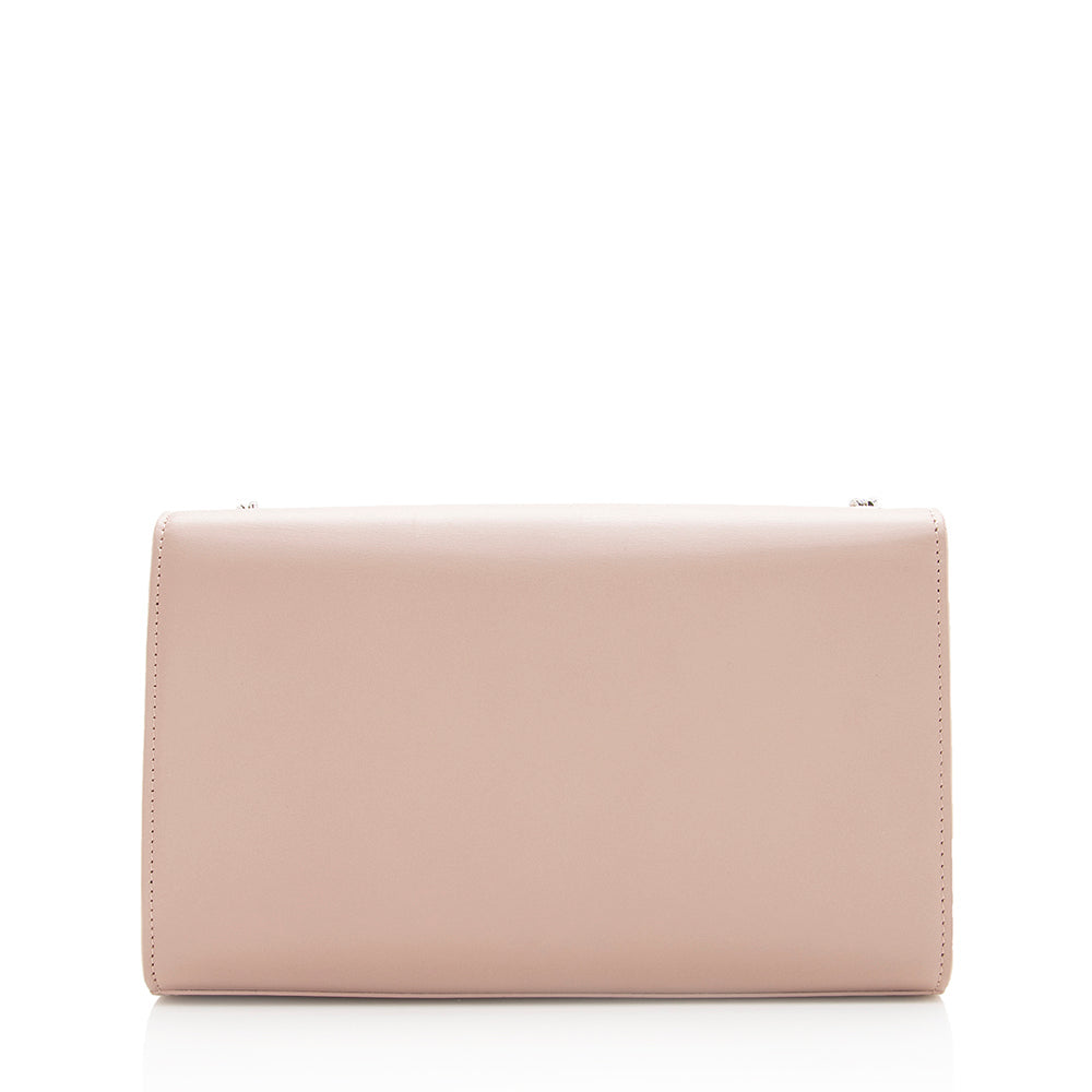 Saint Laurent Grain de Poudre Leather Monogram Kate Tassell Medium Shoulder Bag (SHF-19405)