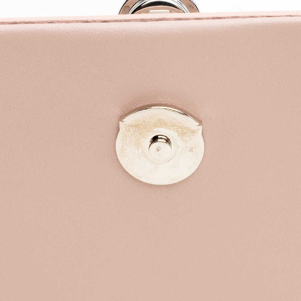 Saint Laurent Grain de Poudre Leather Monogram Kate Tassell Medium Shoulder Bag (SHF-19405)