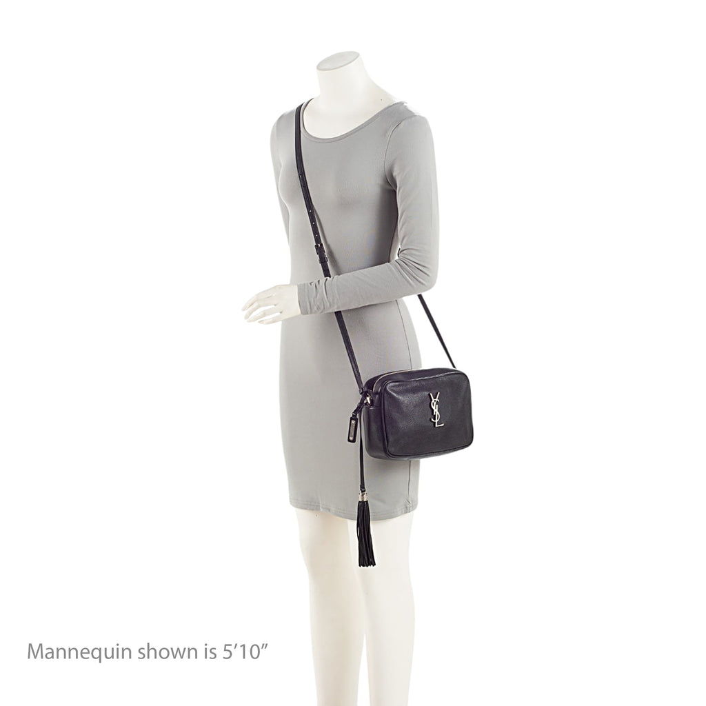 Saint Laurent Leather Monogram Lou Camera Bag (SHF-whAoB5)