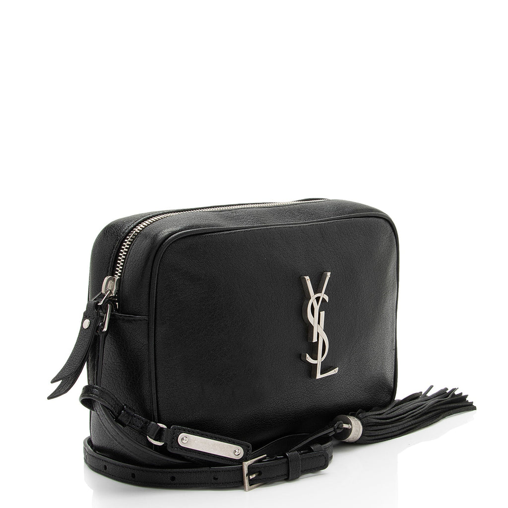Saint Laurent Leather Monogram Lou Camera Bag (SHF-whAoB5)