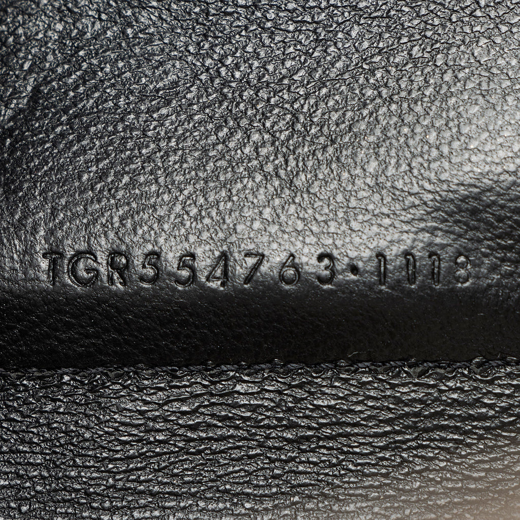 Saint Laurent Leather Monogram Sulpice Chain Wallet