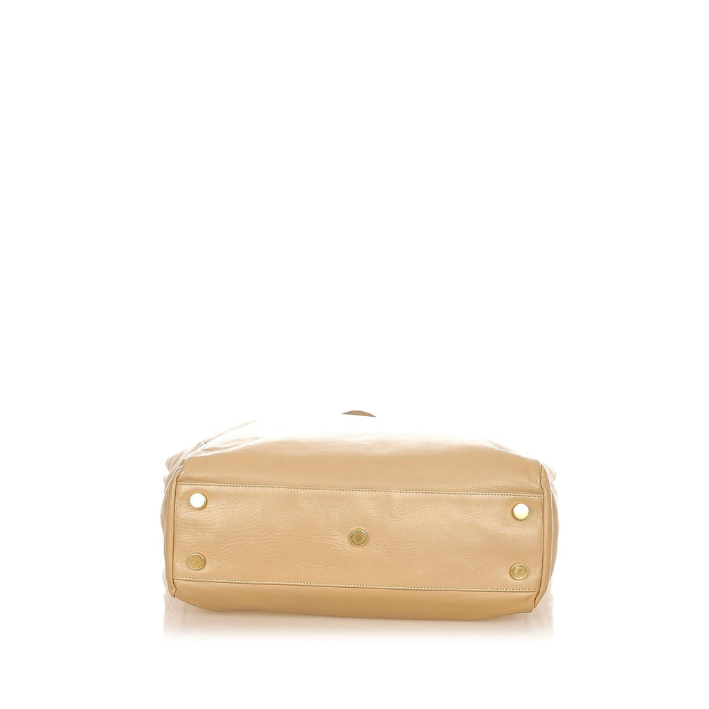 Saint Laurent Leather Tote Bag (SHG-31511)