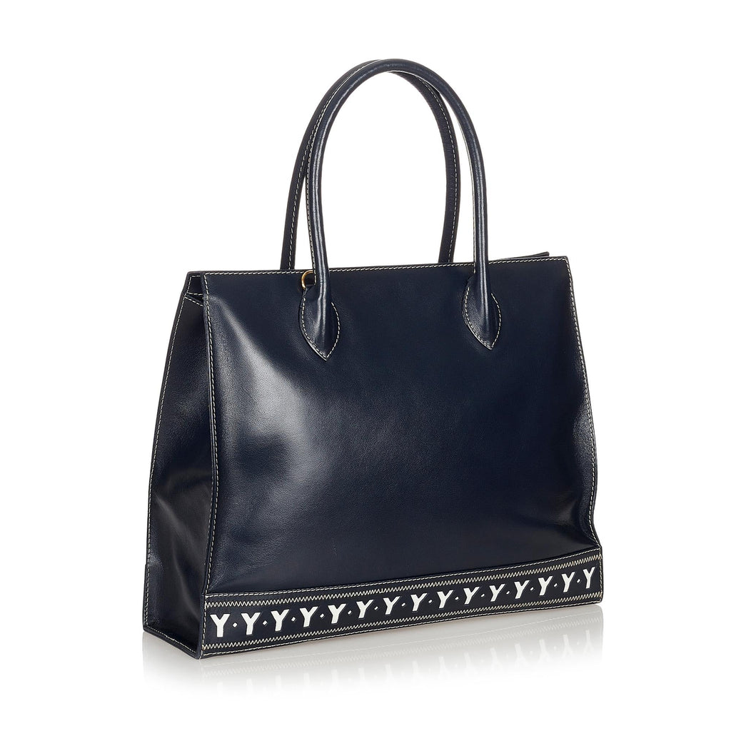 Saint Laurent Leather Tote Bag (SHG-26732)