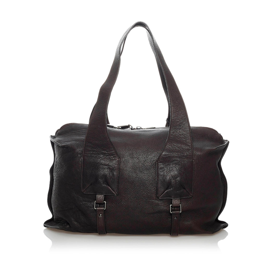 Saint Laurent Leather Tote Bag (SHG-30195)