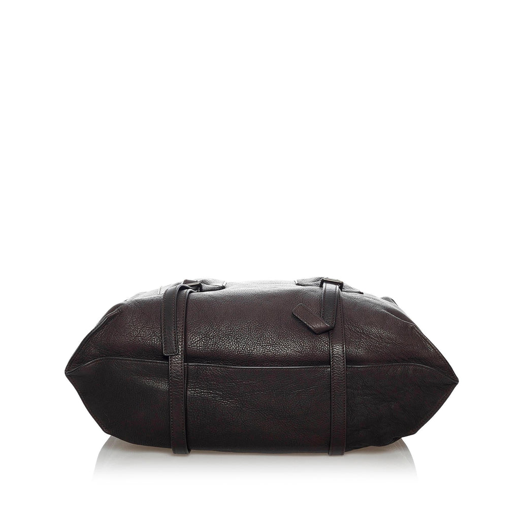 Saint Laurent Leather Tote Bag (SHG-30195)