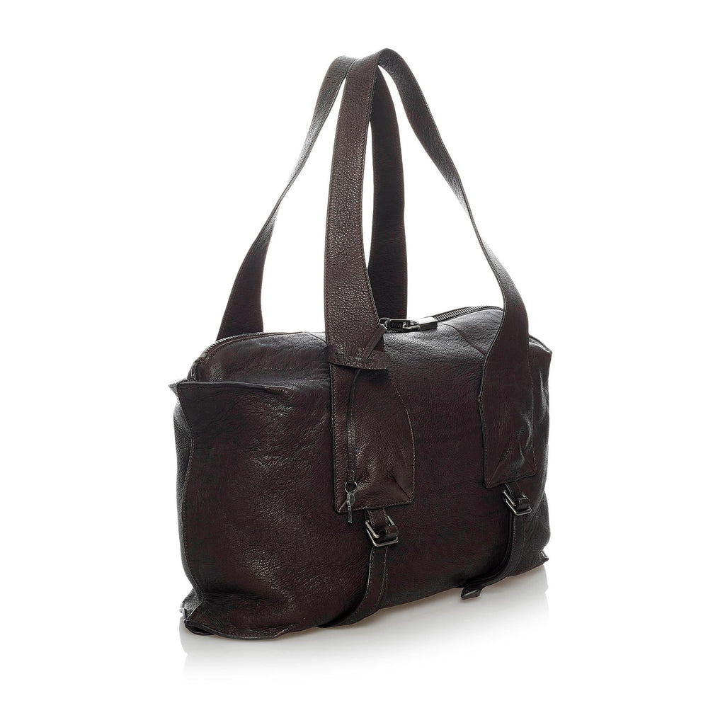 Saint Laurent Leather Tote Bag (SHG-30195)