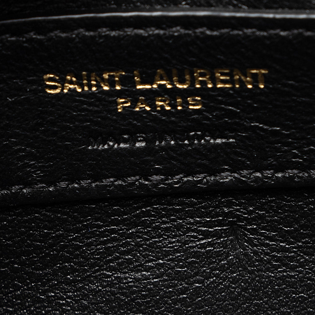 Saint Laurent Leopard Heart Print Leather Monogram Kate Small Shoulder Bag (SHF-V8CWAD)