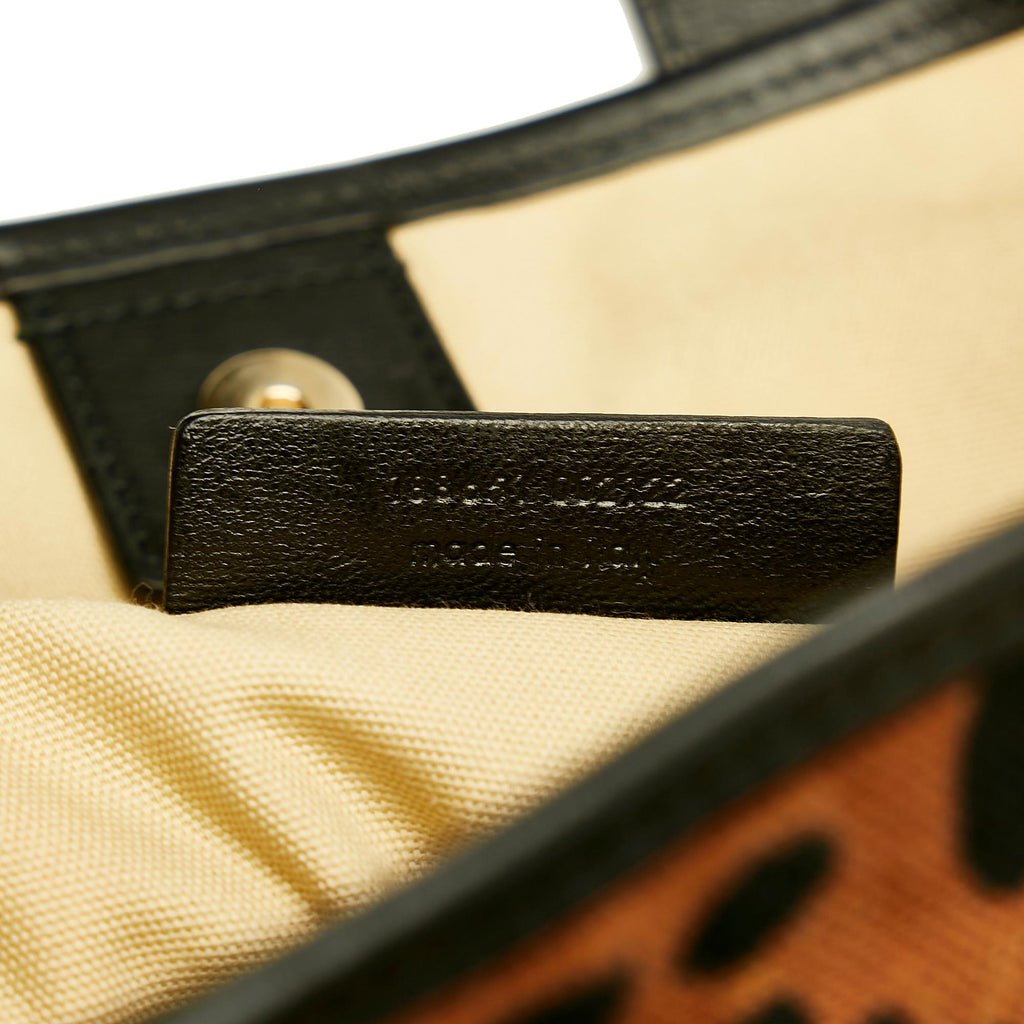 Saint Laurent Leopard Print Tote Bag (SHG-31053)