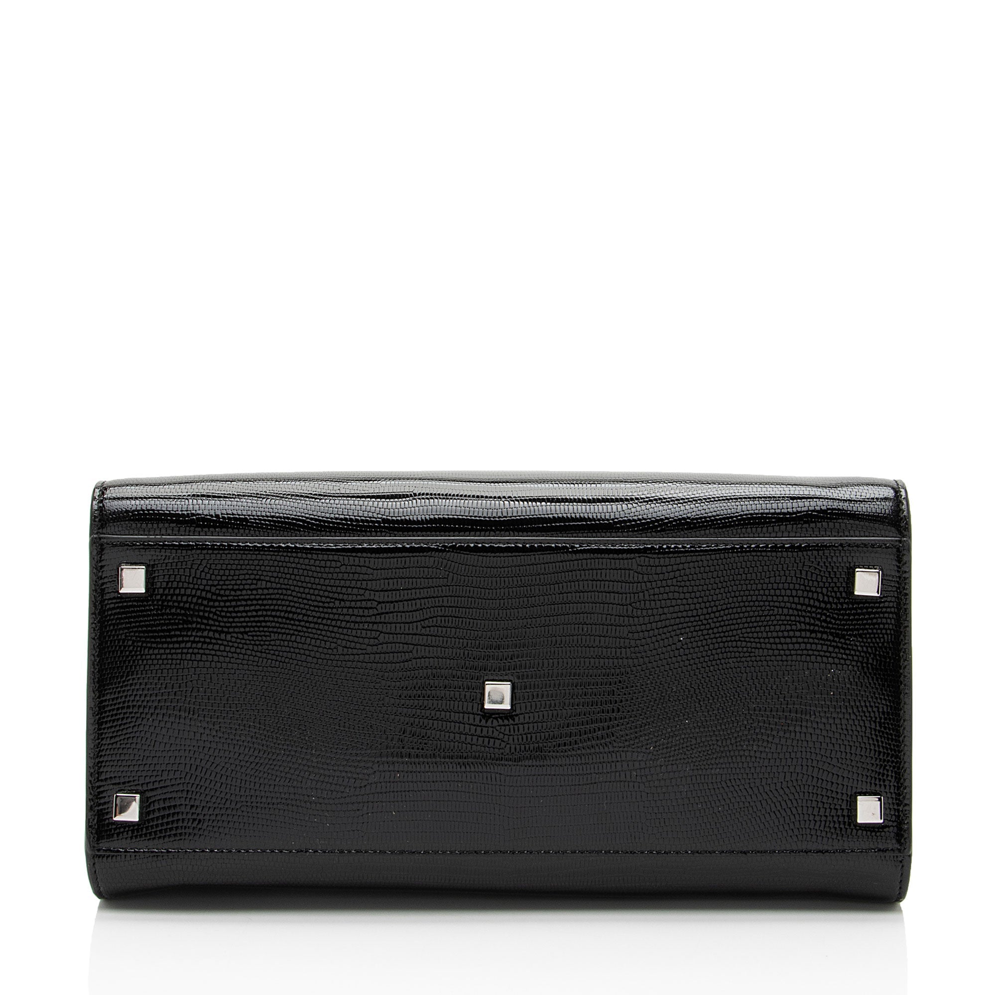Saint Laurent Lizard Embossed Monogram Uptown Medium Tote