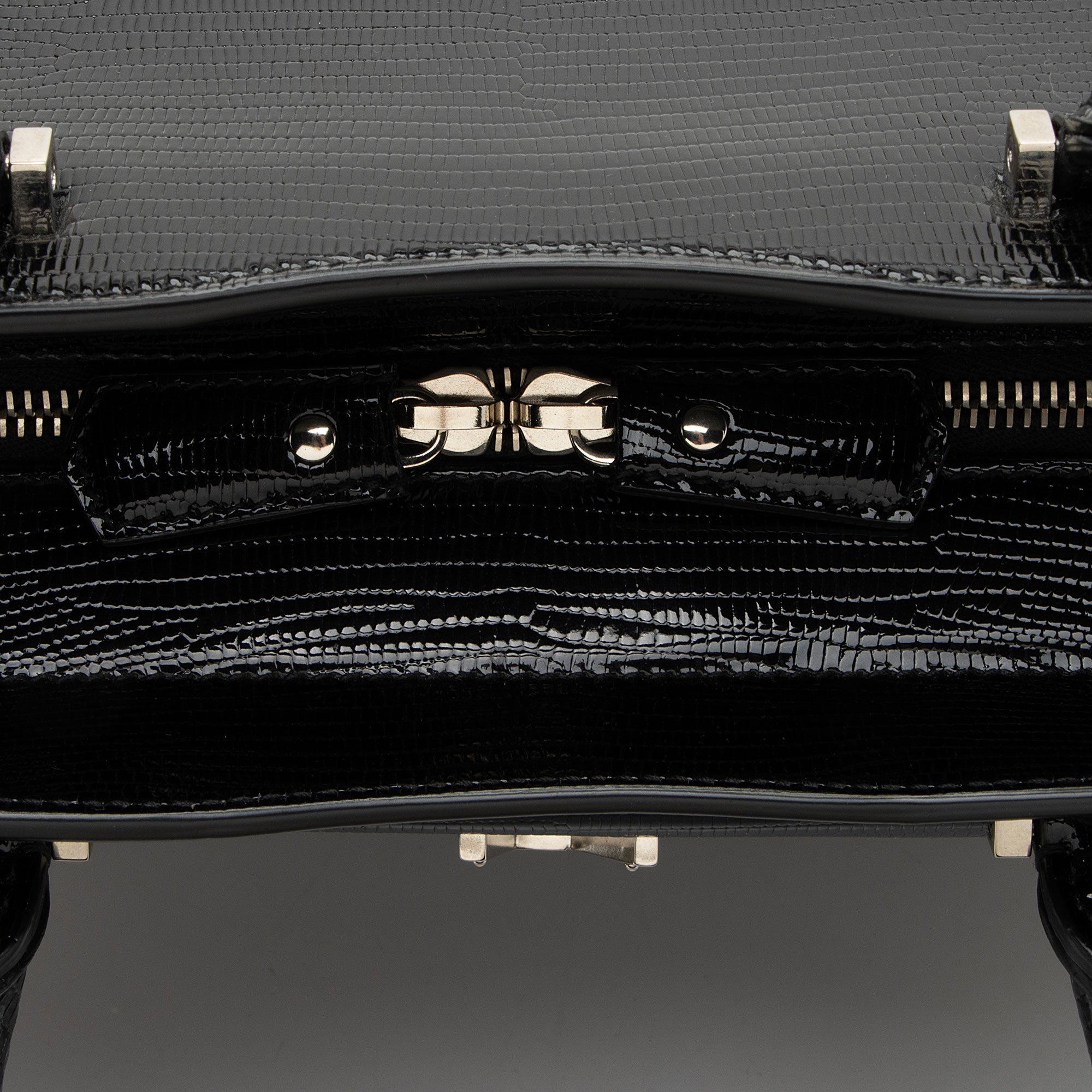 Saint Laurent Lizard Embossed Monogram Uptown Medium Tote