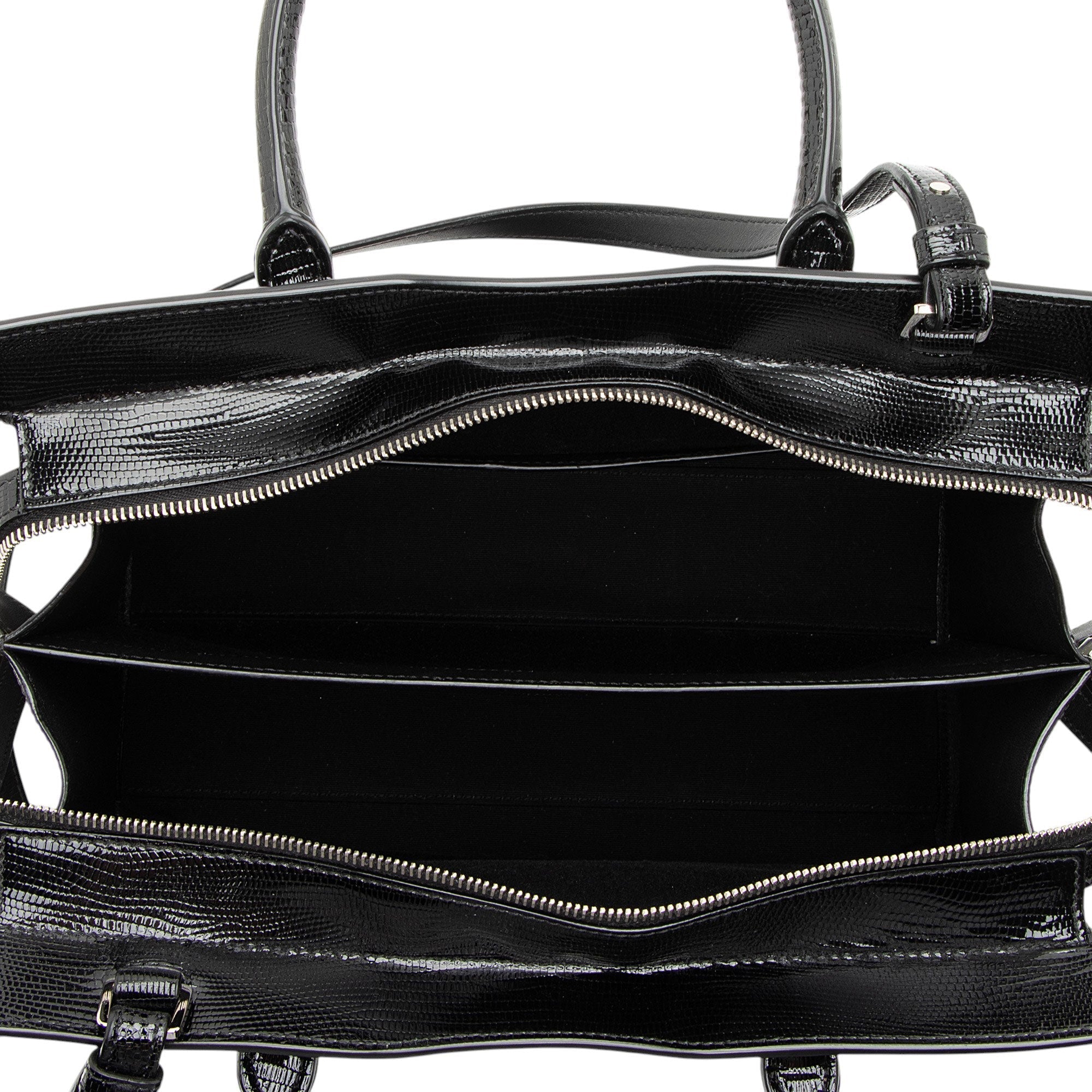 Saint Laurent Lizard Embossed Monogram Uptown Medium Tote