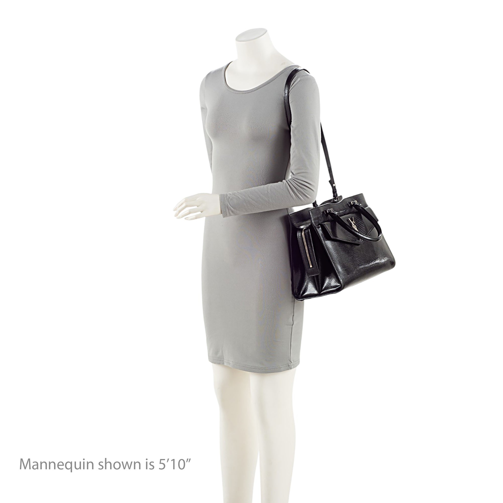 Saint Laurent Lizard Embossed Monogram Uptown Medium Tote