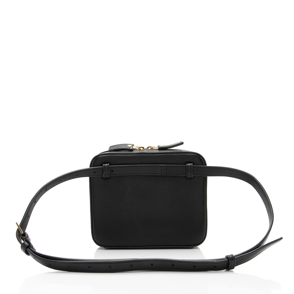 Saint Laurent Matalasse Calfskin Monogram Vicky Belt Bag (SHF-UFp2hO)