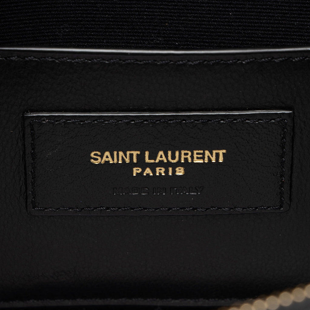 Saint Laurent Matalasse Calfskin Monogram Vicky Belt Bag (SHF-UFp2hO)