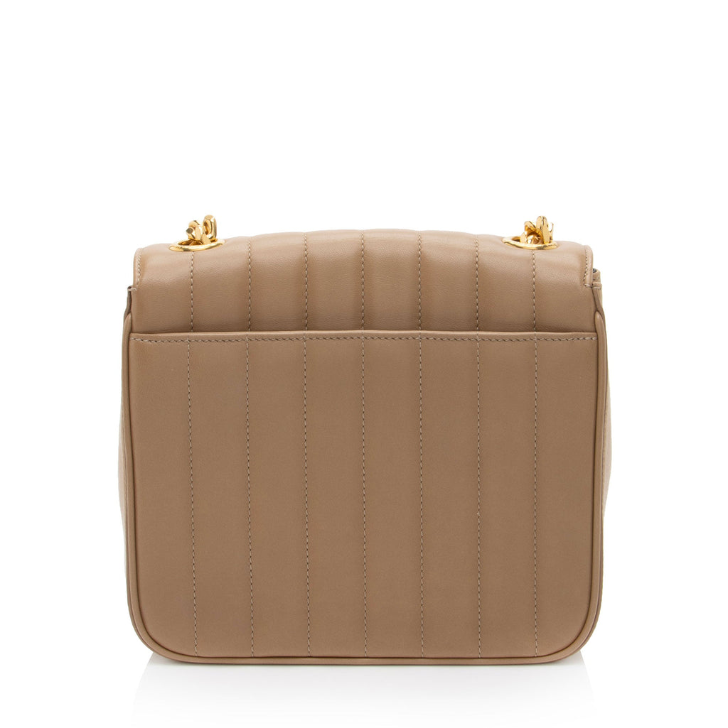 Saint Laurent Matalasse Calfskin Monogram Vicky Medium Shoulder Bag