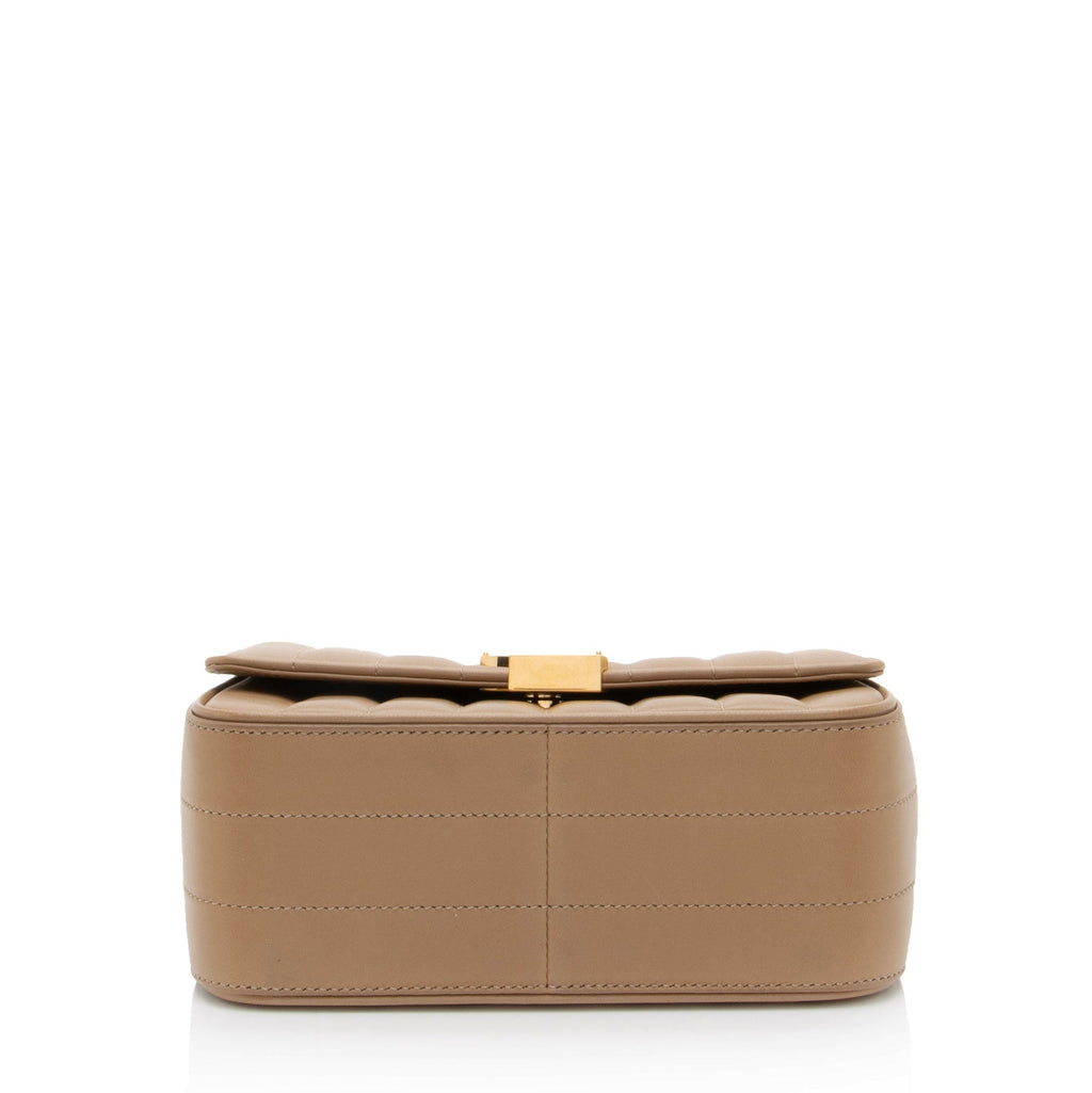 Saint Laurent Matalasse Calfskin Monogram Vicky Medium Shoulder Bag