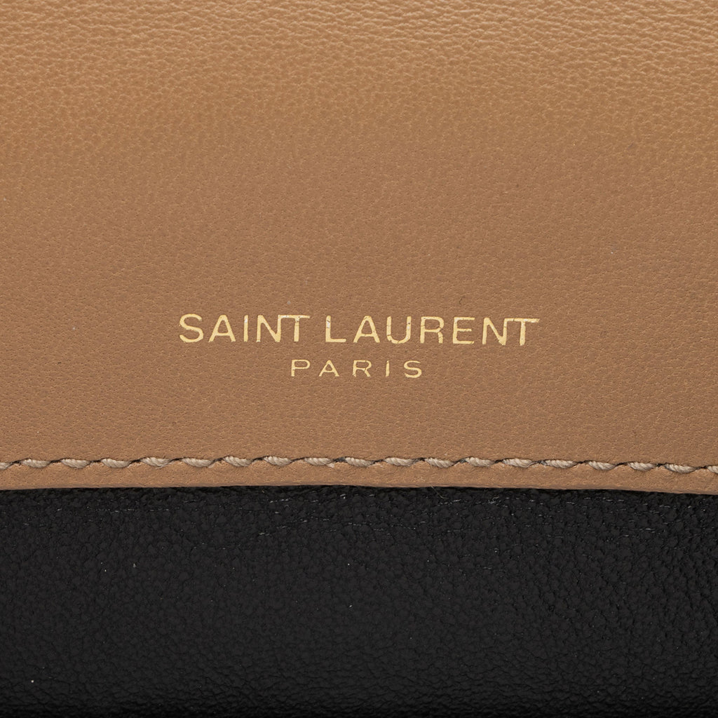 Saint Laurent Matalasse Calfskin Monogram Vicky Medium Shoulder Bag
