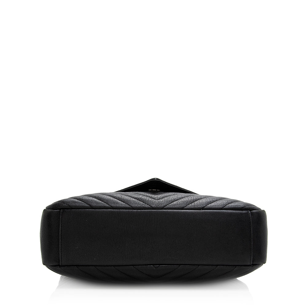Saint Laurent Matelasse Calfskin Classic Monogram College Large Shoulder Bag (SHF-20904)