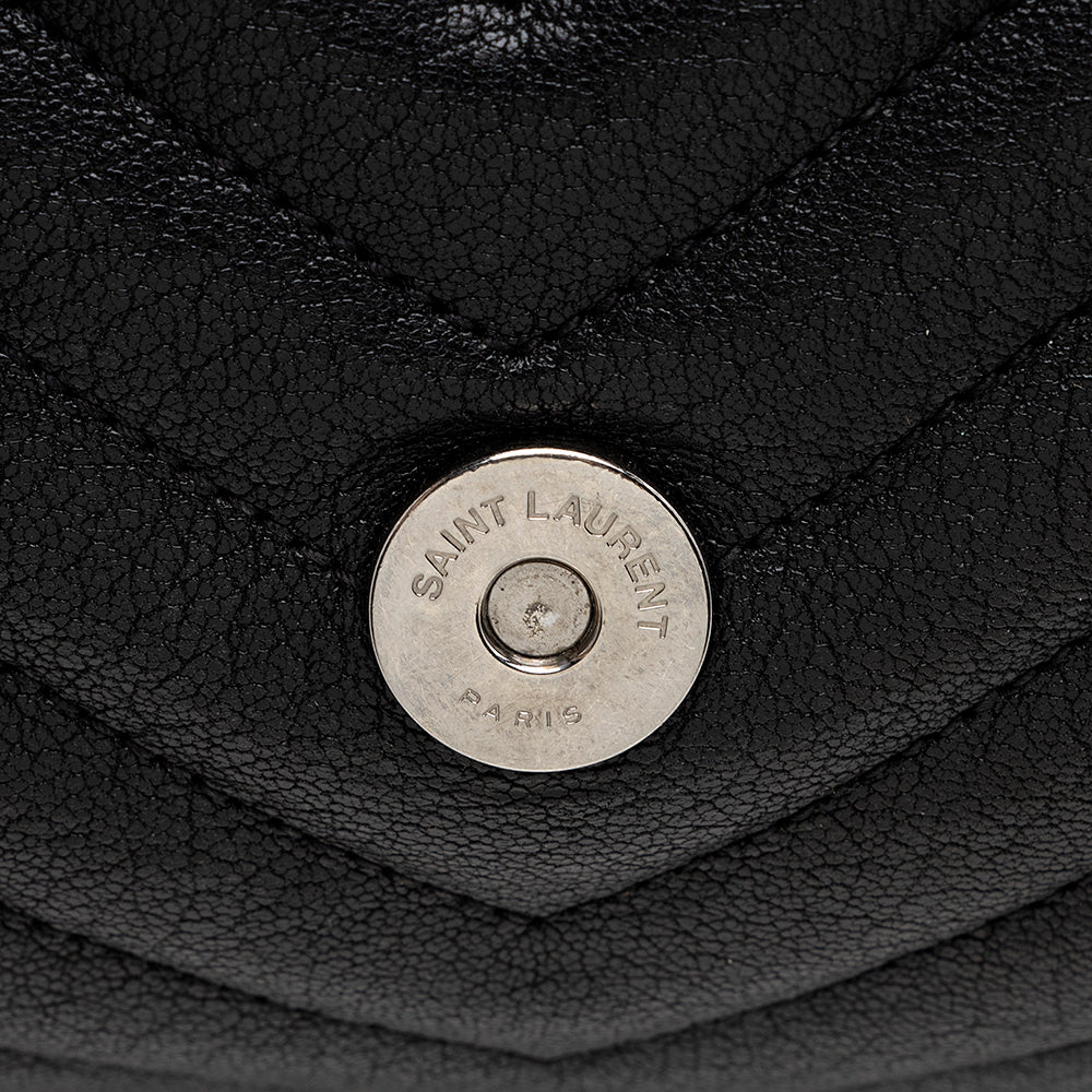 Saint Laurent Matelasse Calfskin Classic Monogram College Large Shoulder Bag (SHF-20904)