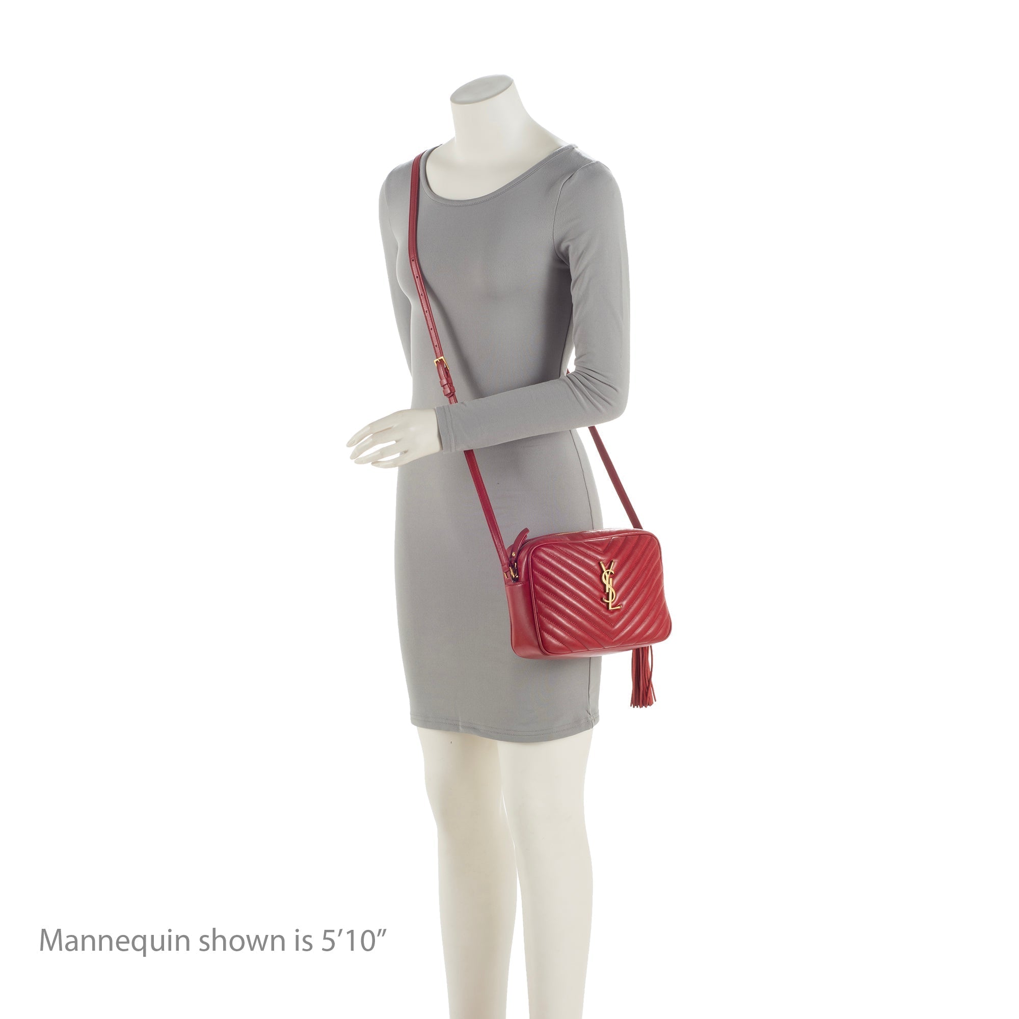 Saint Laurent Matelasse Calfskin Monogram Lou Camera Bag (SHF-22724)