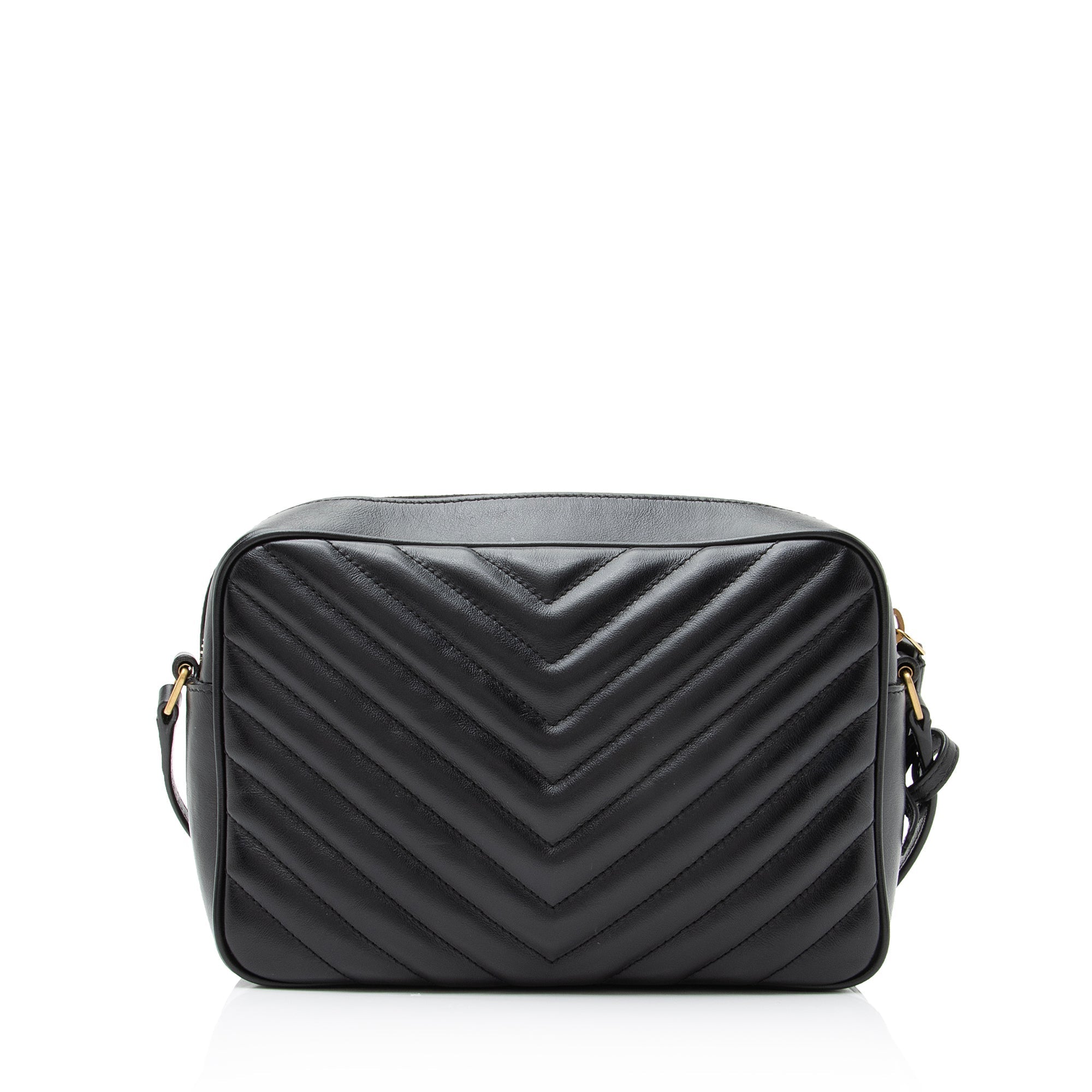 Saint Laurent Matelasse Calfskin Monogram Lou Camera Bag (SHF-23153)