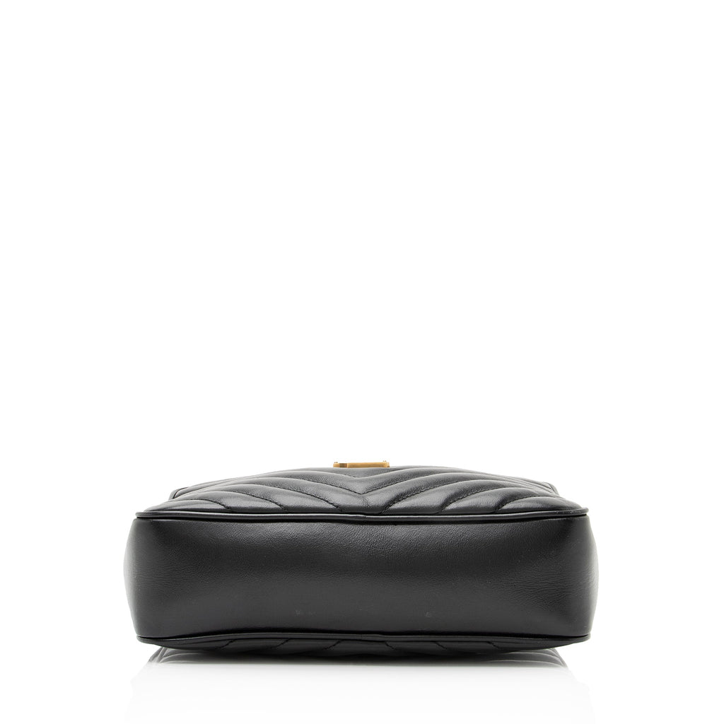 Saint Laurent Matelasse Calfskin Monogram Lou Camera Bag (SHF-23153)