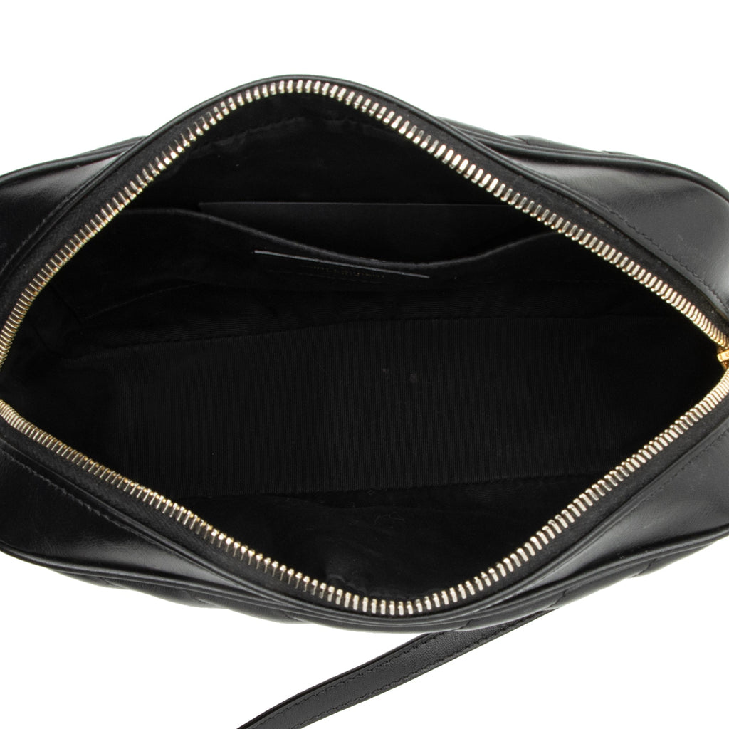Saint Laurent Matelasse Calfskin Monogram Lou Camera Bag (SHF-23153)