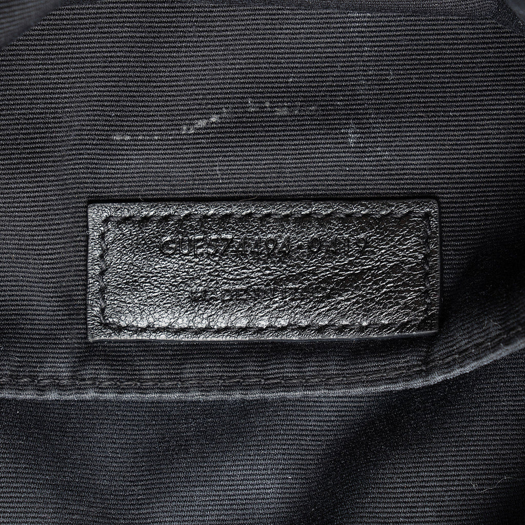 Saint Laurent Matelasse Calfskin Matte Black Monogram Lou Camera Bag (SHF-APSLqT)