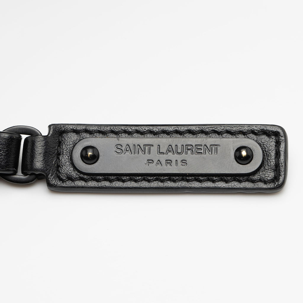 Saint Laurent Matelasse Calfskin Matte Black Monogram Lou Camera Bag (SHF-APSLqT)