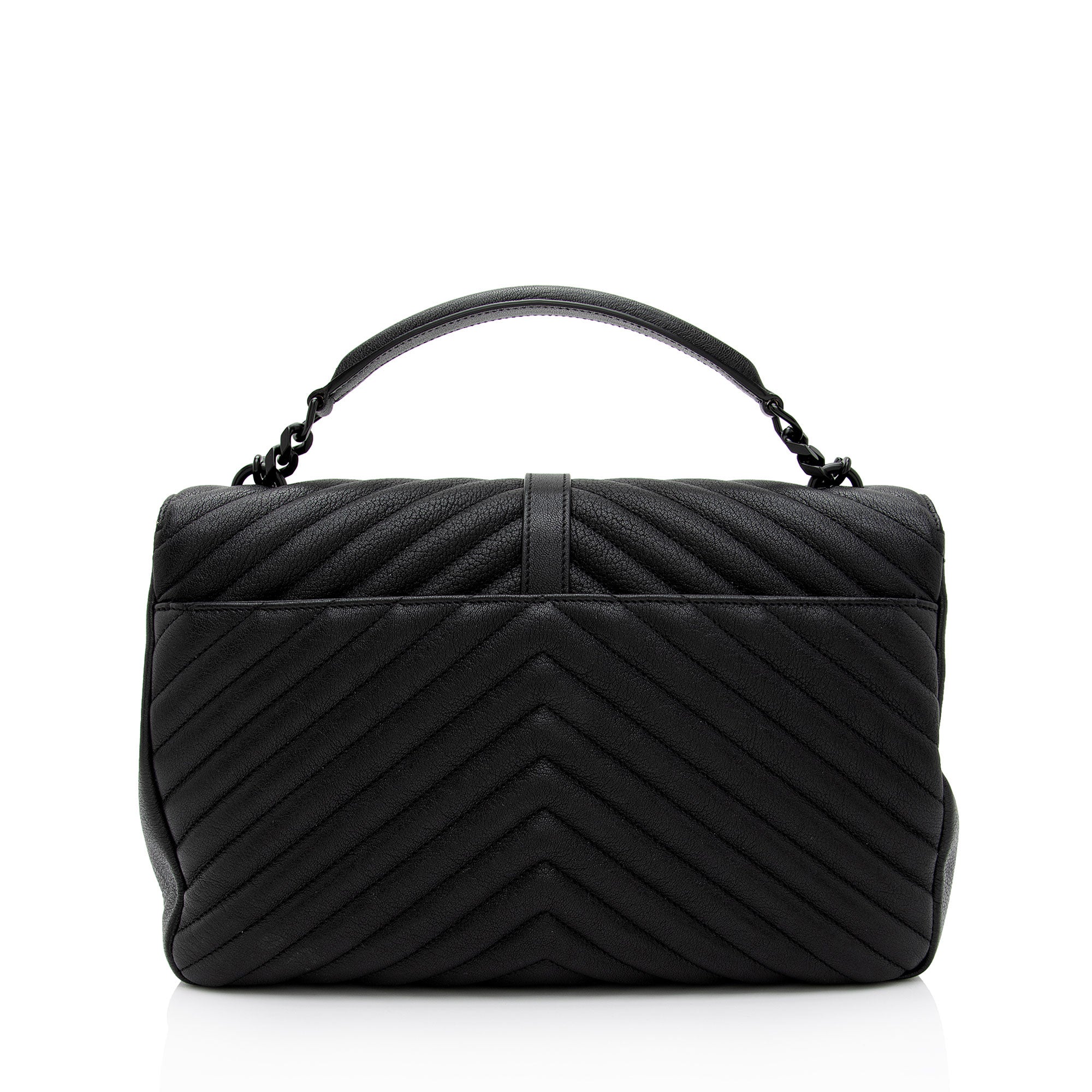 Saint Laurent Matelasse Calfskin Monogram College Large Shoulder Bag (SHF-K7F9Zp)